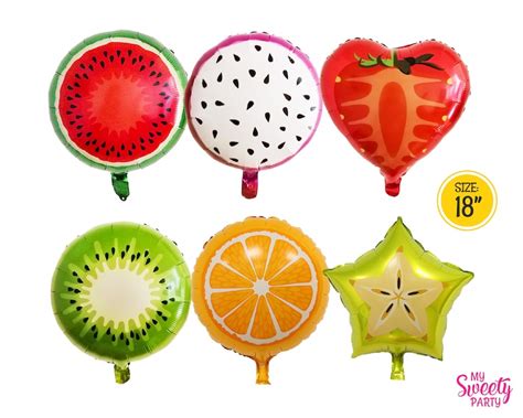 Tutti Frutti Balloon Tropical Summer Party Twotti Fruity Etsy Uk