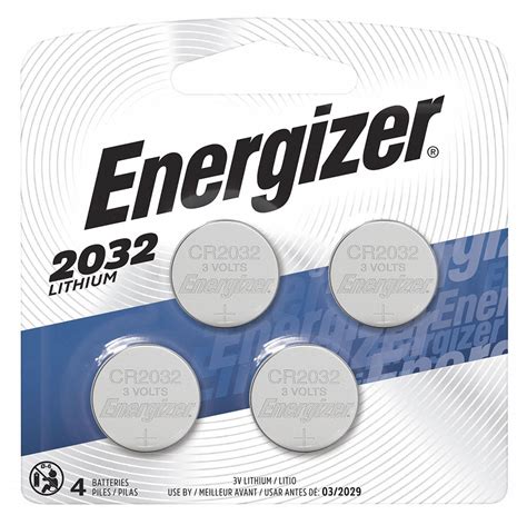 Energizer 2032 Battery Size Lithium Coin Cell Battery 45ej83