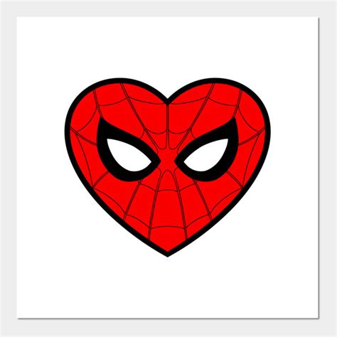 Spiderman Heart Spiderman Posters And Art Prints Teepublic
