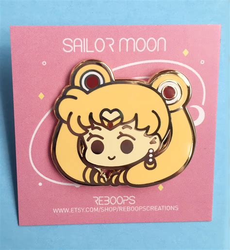 Sailor Moon Enamel Pin By Reboopscreations On Etsy Sailor Moon Pin