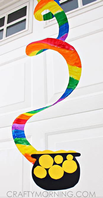 After printing, i cut it out. End of the Rainbow Paper Plate Twirler (Kids Craft ...