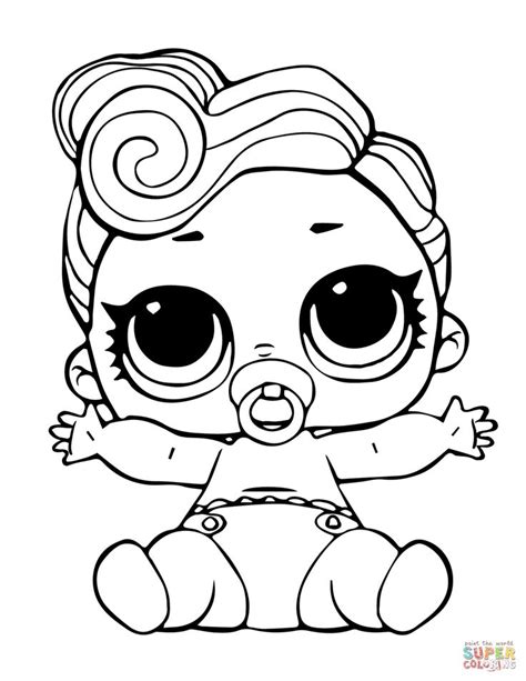 Lol Doll The Lil Queen Coloring Page Free Printable Coloring Pages In