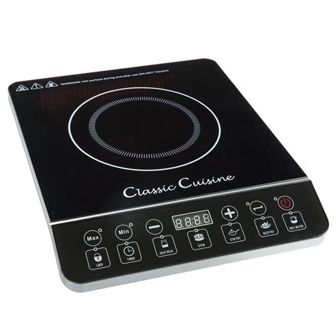 Multi Function 1800w Portable Induction Cooker Cooktop Burner Black By