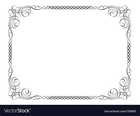 Calligraphy Ornamental Decorative Frame Royalty Free Vector