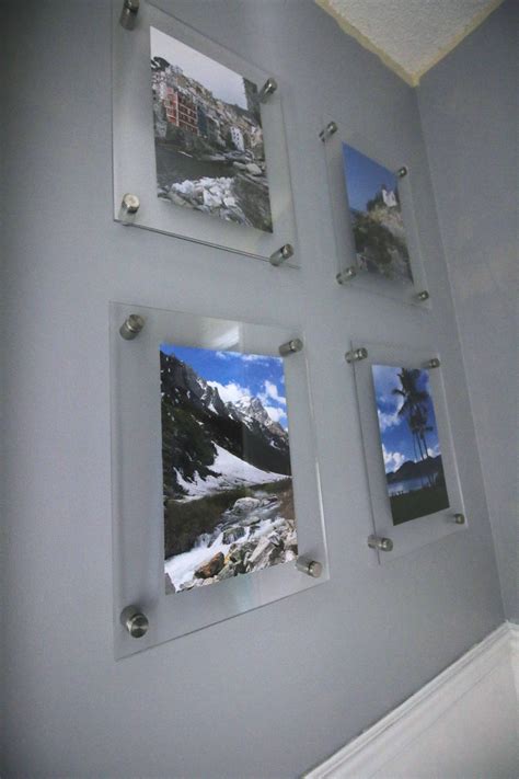 DIY Knock Off Wall Mounted Acrylic Frame Gallery Wall