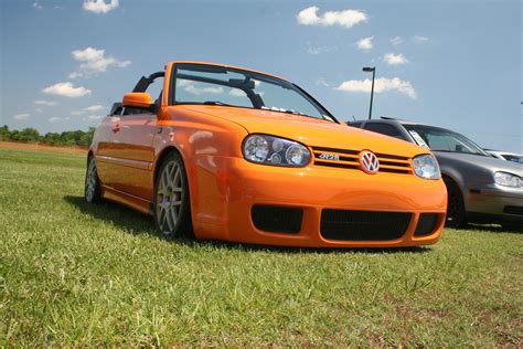 Orange Vw Golf Mk3 Cabrio Vw Golf Tuning