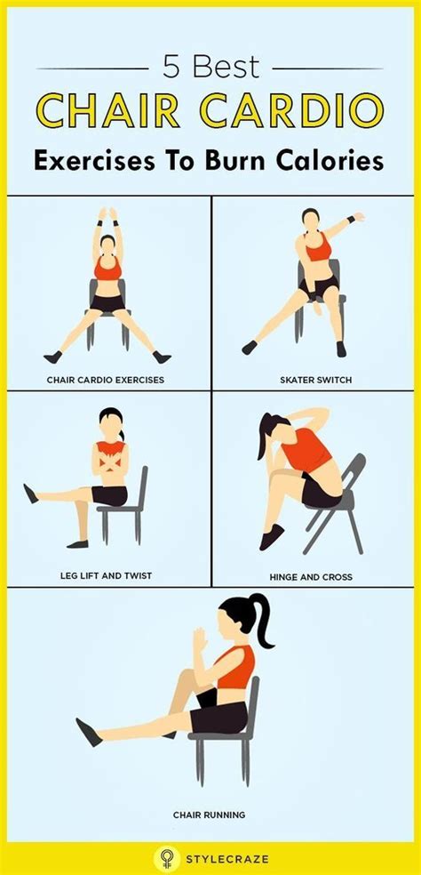 5 Best Chair Cardio Exercises To Burn Calories Cardio Workout
