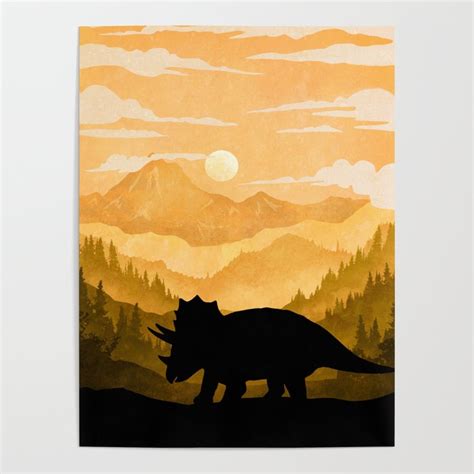 Triceratops Poster By A Touch Of Epic Society6