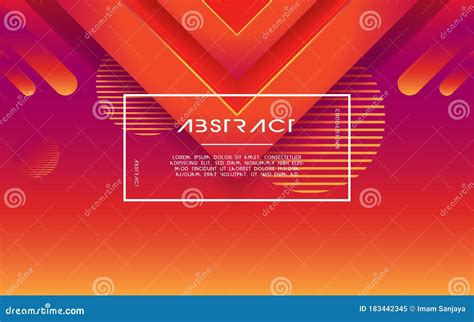 Modern Abstract 3d Triangle Gradient Background With Line And Circle