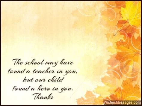 Thank You Messages To Teachers From Parents Notes And Quotes