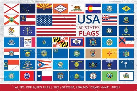 All Flags Of The Us