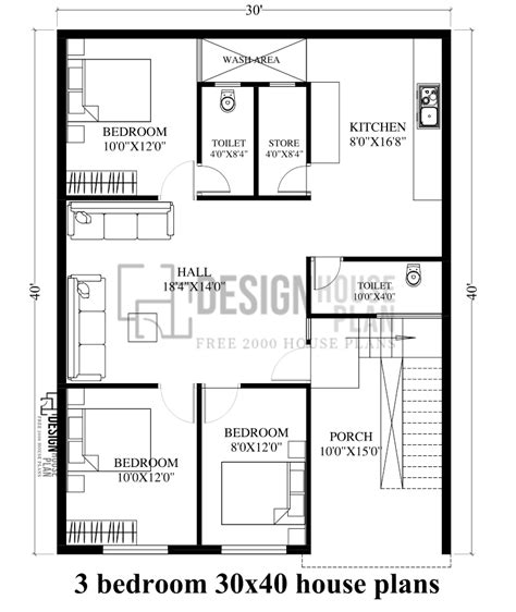 30x40 House Plans With Sample House Plan Image 52 Off