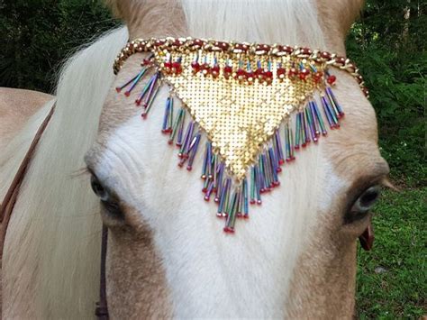 Golden Dreams Browband For Horse Pony Mini Or Draft Equine Etsy