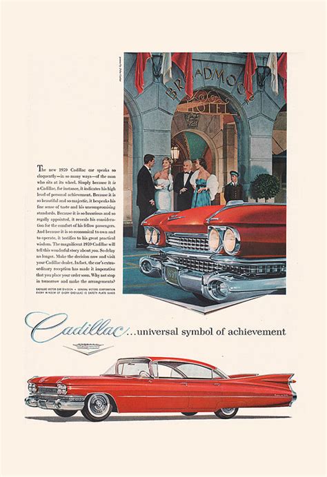 Vintage Cadillac Ad Classic Car Ad Retro By Encoreprintsociety Vintage