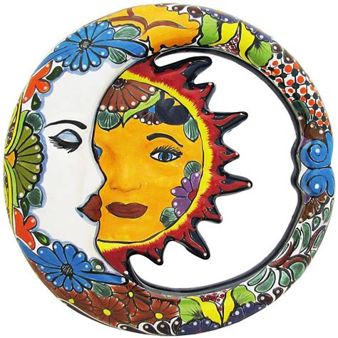 Find mexican tile and mexican tiles 4x4 from a vast selection of home decor. Talavera Wall Art Collection - Talavera Eclipse Mirror - TWA065