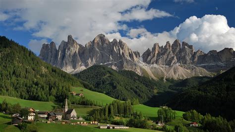 1920x1080 Italy Santa Magdalena Valley Mountains Funes