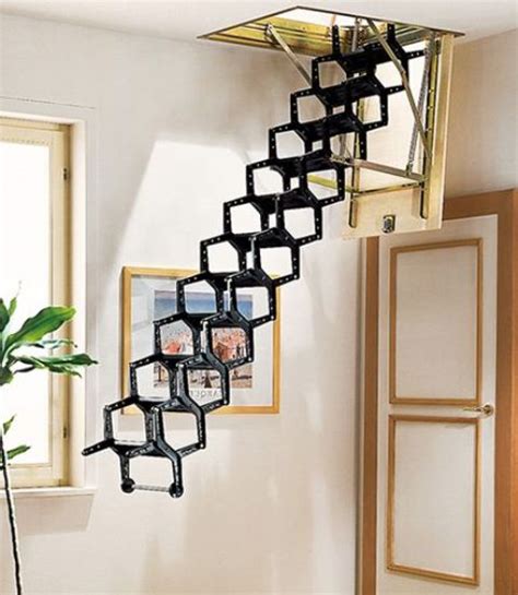 Whether you already have an existing cavity in your roof or need to create a new one, t. 26 Creative And Space-Efficient Attic Ladders - Shelterness