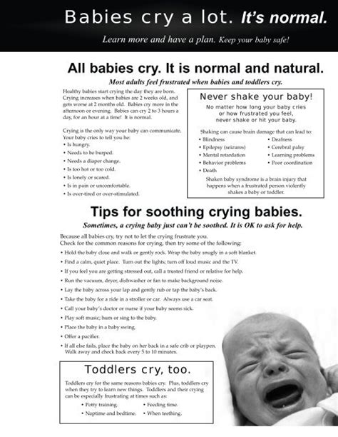 Tips For Soothing Crying Babies Patient Education Home