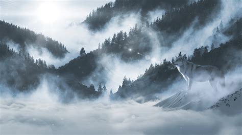 Best 3840x2160 wolf wallpaper, 4k uhd 16:9 desktop background for any computer, laptop, tablet and phone. Arctic wolf Winter Mountains 5K Wallpapers | HD Wallpapers ...