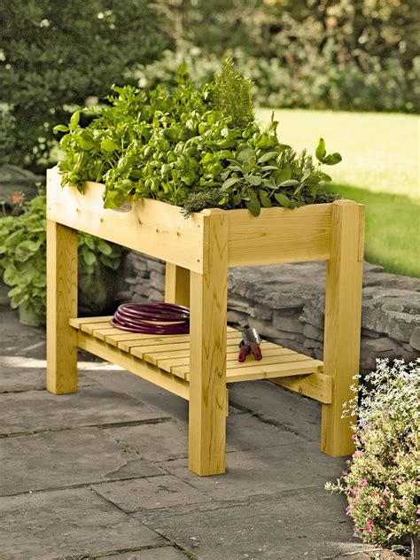 Cedar Grow Table Elevated Raised Bed Made In Vermont Elevated
