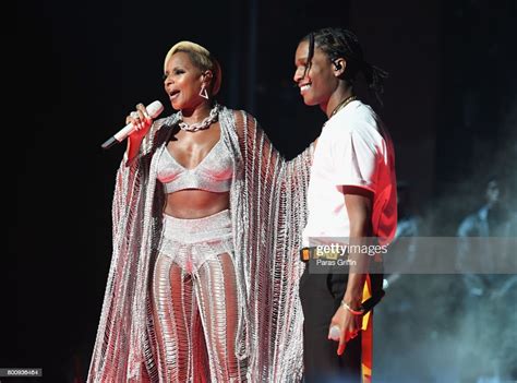 Mary J Blige And Asap Rocky Perform Onstage At 2017 Bet Awards At