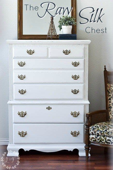 This small chest of drawers makeover combined the shabby look of farmhouse pieces with rustic touches to make it an. Chest Drawers Makeover Fusion Raw Silk | Melanie Alexander ...