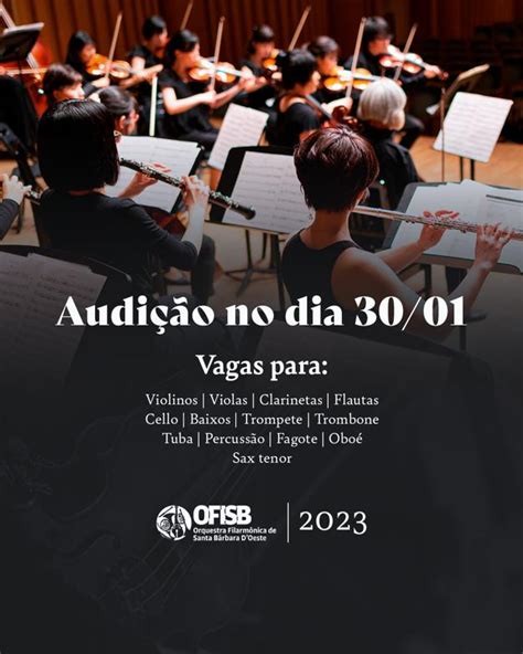Ofisb De Santa Bárbara Doeste Abre Audições Para Músicos E Coralistas Orquestrando
