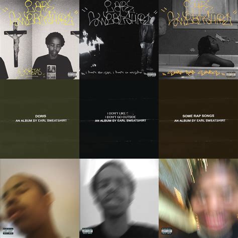 Every Earl Sweatshirt Album In The Style Of Every Earl Sweatshirt Album