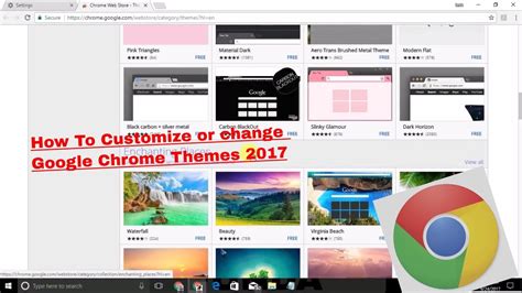 Meanwhile you can change google chrome theme to any color or background of your own choice. How To Customize or change Google Chrome Themes 2017 - YouTube