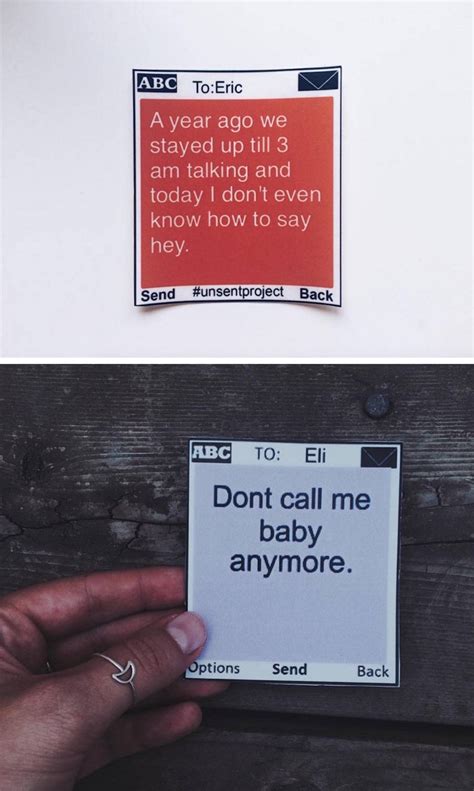 The Unsent Project—unsent Text Messages To Former Lovers