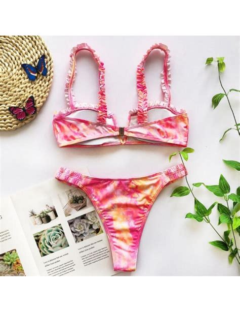 Pink Tie Dye Bikini Set