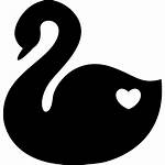 Swan Heart Clipart Icon Symbol Fidelity Vector