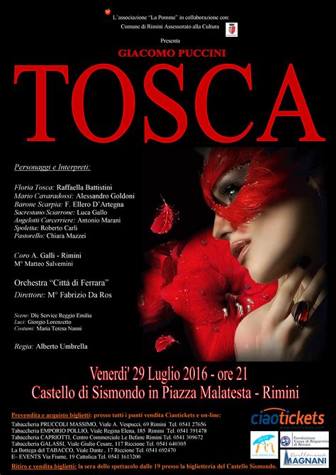 Opera Tosca G Puccini Rimini Turismo