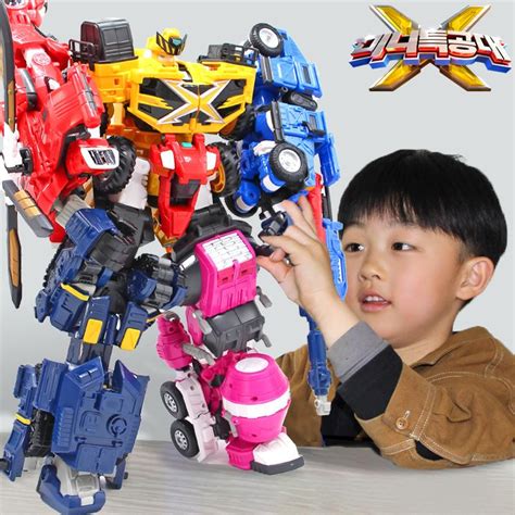 2020 Toy Mini Force X Deformation Robot 18cm Set 5 In 1