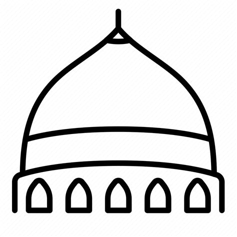 Dome Mosque Islamic Religious Architecture Icon Download On