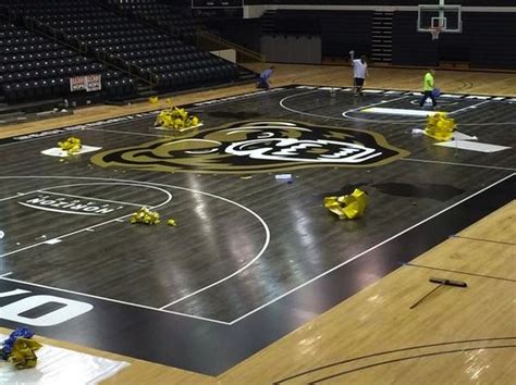 Basketball courts come in a range of sizes. 'Blacktop' basketball court at Oakland University almost ...