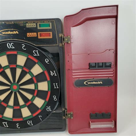 Vintage Halex Player Electronic Dart Board Cabinet