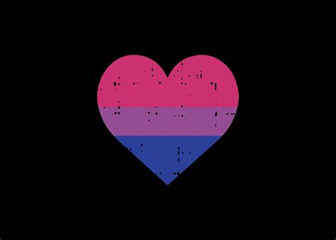 Pocket Heart Bisexual Flag Poster By Boredkoalas Displate