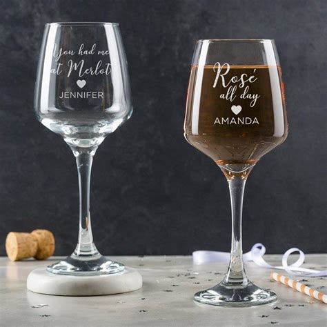 Personalised Wine Glass From Me