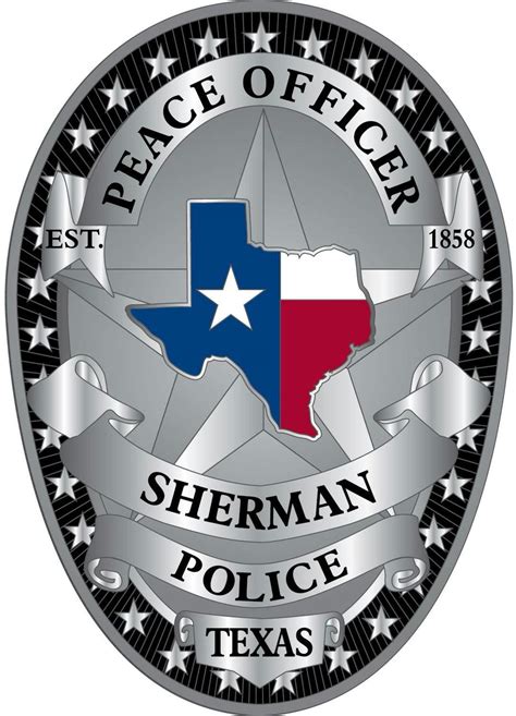 sherman texas police badge police texas police police patches