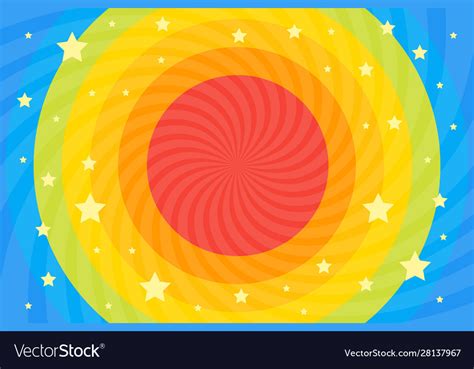 For Swirl Design Swirling Radial Pattern Stars Vector Image