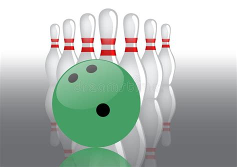 Ilustración Del Tema Del Bowling Stock De Ilustración Ilustración De