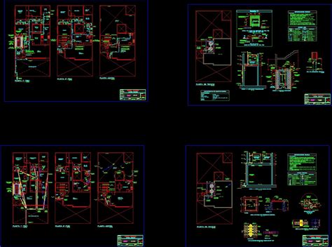 Housing Plumbing Bifamiliar Dwg Block For Autocad Designs Cad