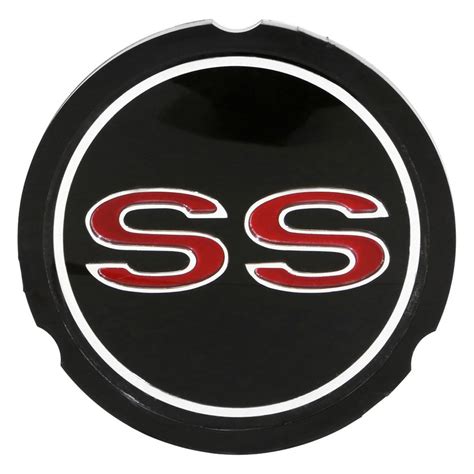 Trim Parts® 2480 Black Wheel Cover Emblem With Ss Logo