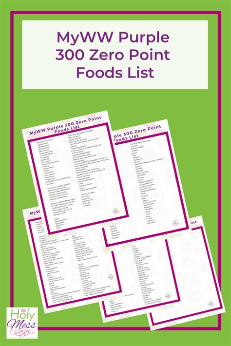 Here they are—your complete list of zeropoint foods for purple! Pin on weight watchers