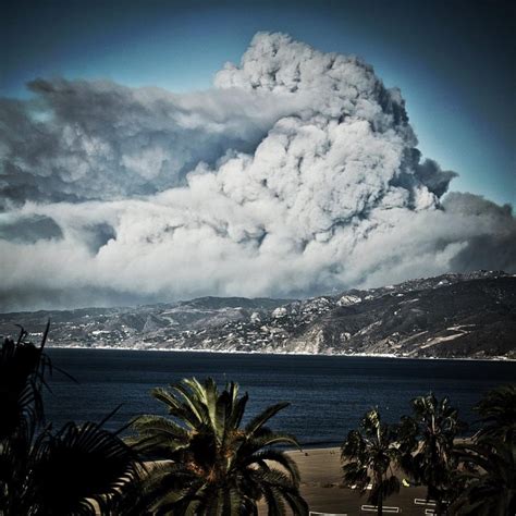 In Pictures Theres A Volcano Erupting Near Santa Monica Strange Sounds