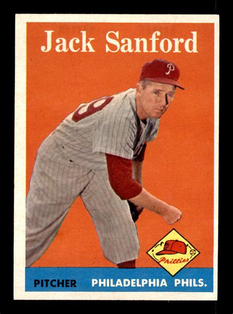 1963 topps peel offs jack sanford tonyetrade