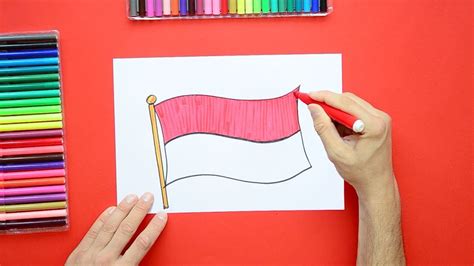 Create a drawing in google drive. How to draw the National Flag of Indonesia - YouTube