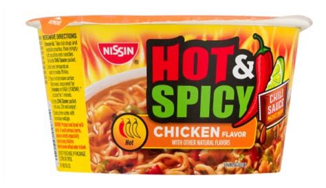 Nissin Hot And Spicy Chicken Flavor Ramen Noodle Soup Bowl 332 Oz Fry