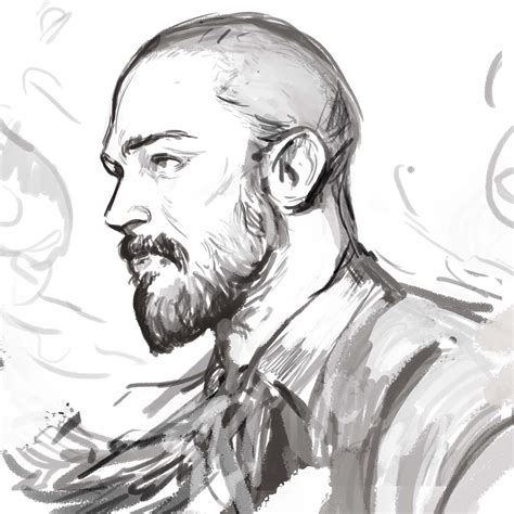 Danil DanilLuzin Twitter In Beard Drawing Male Face Drawing Face Drawing